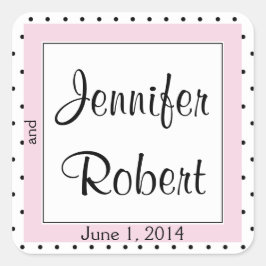 Sello para sobres Boda Polka Dot Butterfly Posh