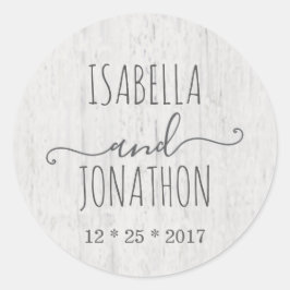 Sello para sobres boda | Rústico romántico