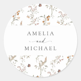 Sello para sobres Boho Wildflower