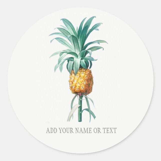 Sello para sobres BOTÁNICO VINTABLE CON PINEAPPLE (Anverso)