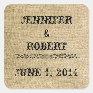 Sello para sobres Burlap Occidental