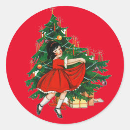 SELLO PARA SOBRES CON IMAGEN DE NAVIDAD DE VINTAGE