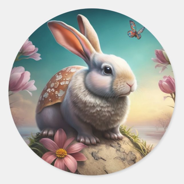 Sello para sobres Conejo de Pascua (Anverso)