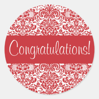 Sello para sobres Damask de felicitaciones