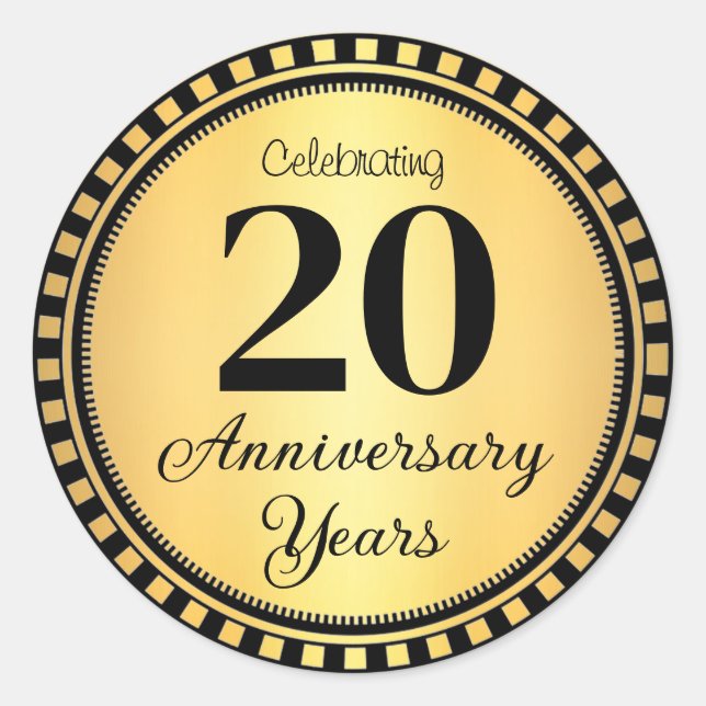 sello para sobres de 20 años (Anverso)