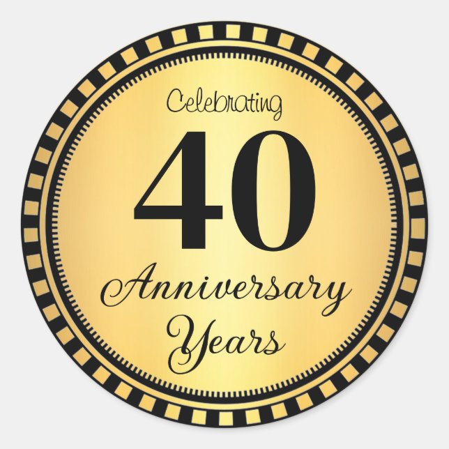 sello para sobres de 40 años (Anverso)