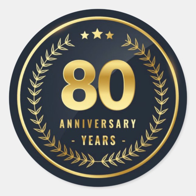 sello para sobres de 80 años (Anverso)