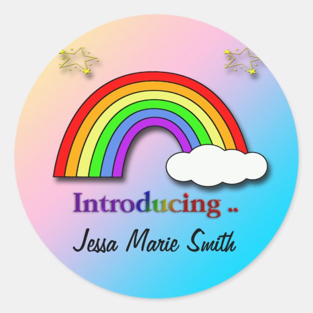 Sello para sobres de anuncio de nacimiento en la n (Anverso)