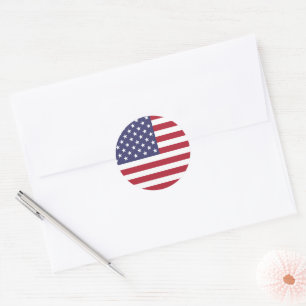 Sello para sobres de Bandera de Estados Unidos
