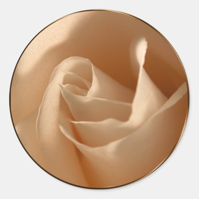 Sello para sobres de Boda de crema rústica (Anverso)