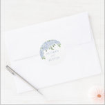 Sello para sobres de Boda personalizado de Hydrang<br><div class="desc">Este hermoso diseño cuenta con flores acuarelas y su texto personalizado. Utilice la plantilla para rellenar su información. La función "Personalizar más adelante" se puede utilizar para cambiar el tipo de letra (tamaño,  estilo,  color),  añadir más líneas de texto o cambiar el diseño.</div>