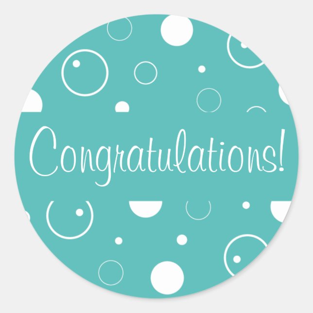 Sello para sobres de burbujas de felicitaciones (Anverso)