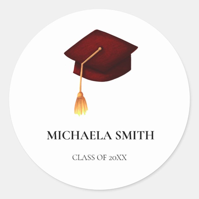 Sello para sobres de calificación de graduación de (Anverso)