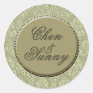 Sello para sobres de casamiento personalizado