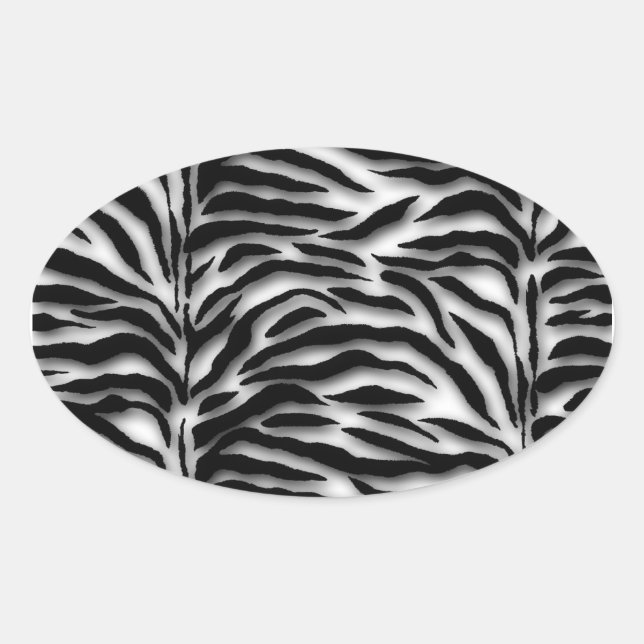 Sello para sobres de cebra negra (Anverso)