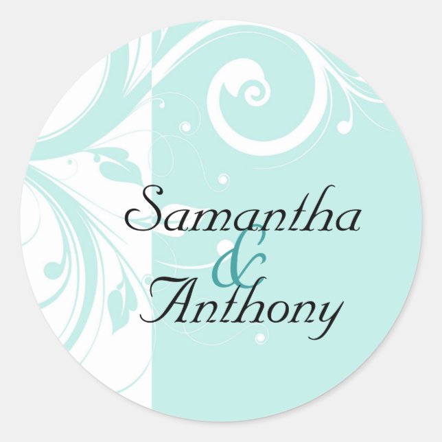 Sello para sobres De Coincidencia De Swirl Inverso (Anverso)