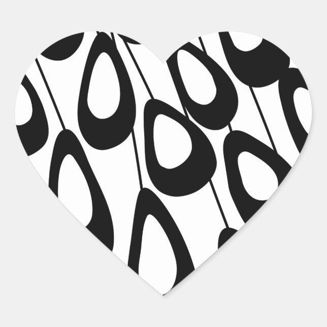 Sello para sobres de corazón moderno Peacock estil (Anverso)