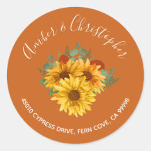 Sello para sobres de dirección de Boda de Rosas de