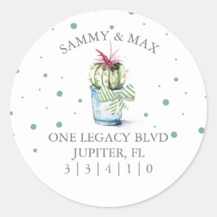 Sello para sobres de dirección de devolución de ca