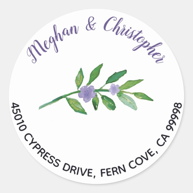 Sello para sobres de dirección de devolución de fl (Anverso)