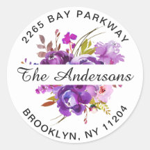 Sello para sobres de dirección de devolución de fl