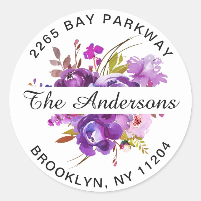 Sello para sobres de dirección de devolución de fl (Anverso)