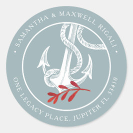 Sello para sobres de dirección de devolución de ma