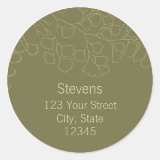 Sello para sobres de dirección de devolución de Wo