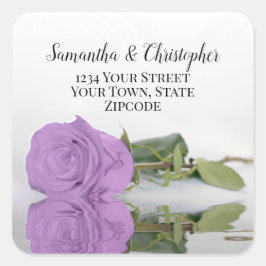 Sello para sobres de dirección de devolución Lilac