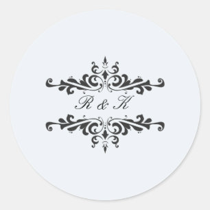 Sello para sobres de elegancia simple - Huevo de R
