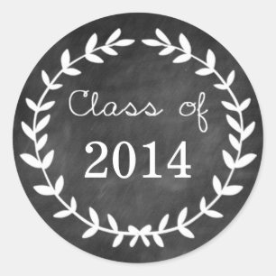 Sello para sobres de graduación de Chalkboard Laur