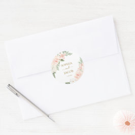 Sello para sobres de invitación a la boda floral r
