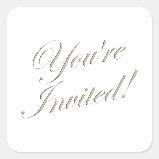 Sello para sobres de invitación de boda invitado (Anverso)