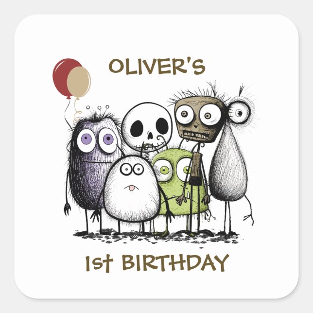 Sello para sobres de invitaciones a niños Fiestas  (Anverso)