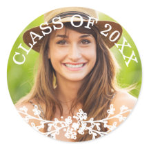 Sello para sobres de la clase de graduación de Mod