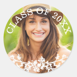 Sello para sobres de la clase de graduación de Mod