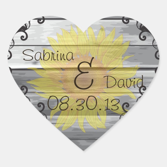 Sello para sobres de la colección Sunflowers Barn  (Anverso)