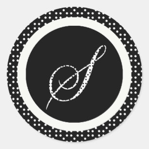 Sello para sobres de letra monográfica S