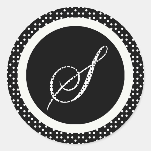 Sello para sobres de letra monográfica S (Anverso)