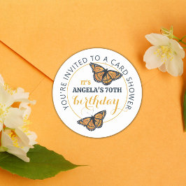 Sello para sobres de mariposa con ducha de tarjeta