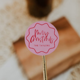 Sello para sobres de Navidades audaces y modernos