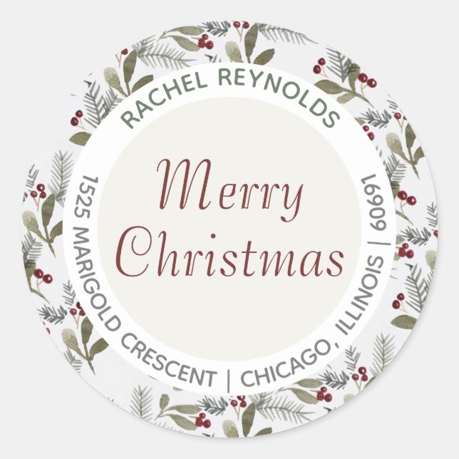 Sello para sobres de Navidades de países modernos  (Anverso)