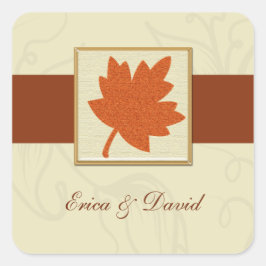 sello para sobres de otoño