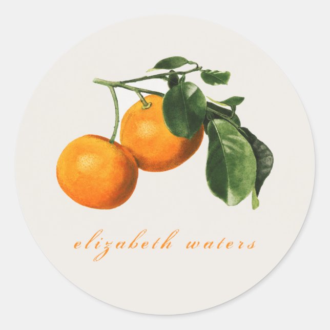 sello para sobres de PERSONALIZABLE "NARANJAS DE V (Anverso)