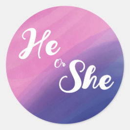 Sello para sobres de revelación de género de acuar