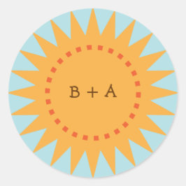 Sello para sobres de sol (día) de Personalizado am