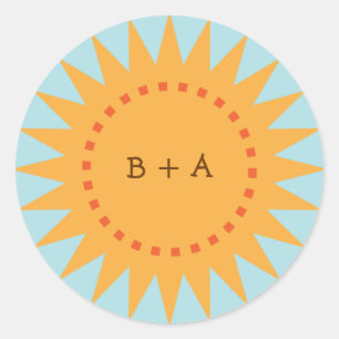 Sello para sobres de sol (día) de Personalizado am