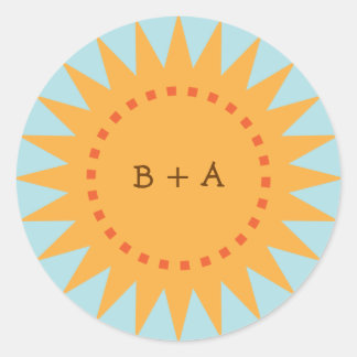 Sello para sobres de sol (día) de Personalizado am