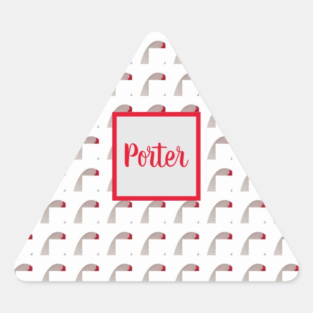 Sello para sobres de triángulo texturizado monogra (Anverso)