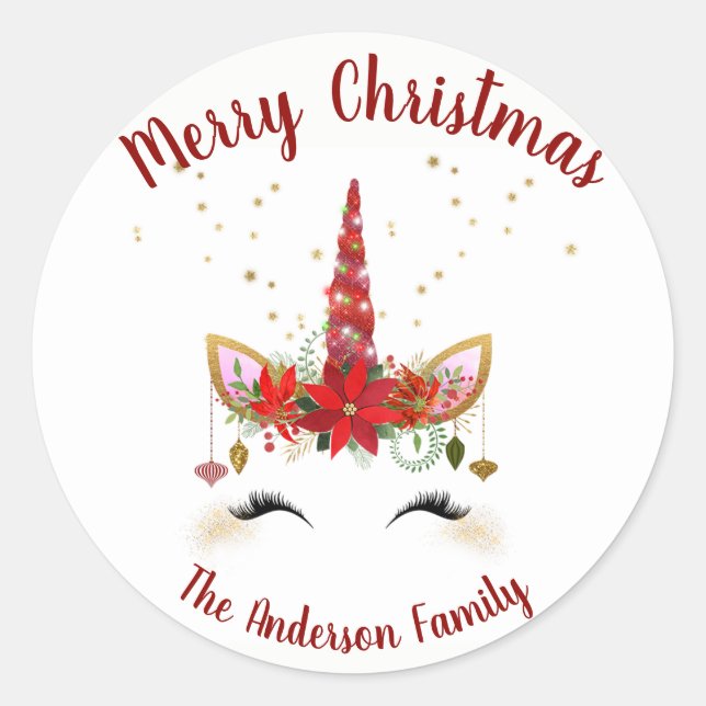 Sello para sobres de vacaciones de Navidades de un (Anverso)